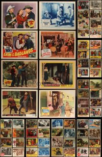 3a0302 LOT OF 65 1950S COWBOY WESTERNS LOBBY CARDS 1950s great scenes from several movies!