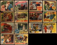 3a0349 LOT OF 22 1930S-40S COWBOY WESTERNS LOBBY CARDS 1930s-1940s great scenes from several movies!