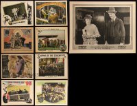 3a0380 LOT OF 9 SILENT SCENE LOBBY CARDS 1910s-1920s great scenes from several different movies!