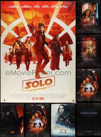 3a0103 LOT OF 10 FOLDED STAR WARS FRENCH ONE-PANELS 2000s-2010s Solo, Rogue One & many more!