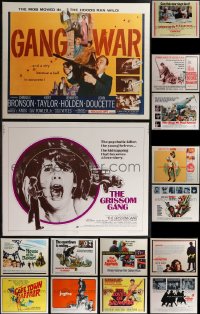 3a0690 LOT OF 19 UNFOLDED HALF-SHEETS 1960s-1970s great images from a variety of different movies!