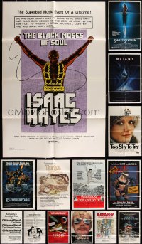 3a0255 LOT OF 28 FOLDED ONE-SHEETS 1970s-1980s great images from a variety of different movies!