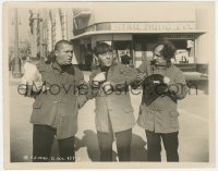 3b0899 FLAT FOOT STOOGES 8x10.25 still 1938 Three Stooges Moe, Larry & Curly as firemen, very rare!