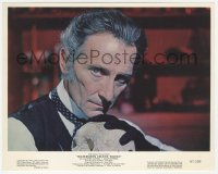 3b0905 FRANKENSTEIN CREATED WOMAN color 8x10 still 1967 best close up of Peter Cushing holding skull!