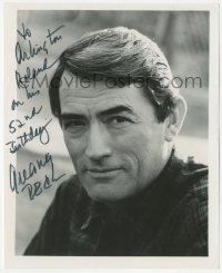 3b0926 GREGORY PECK signed 8x10 REPRO photo 1980s head & shoulders portrait of the leading man!