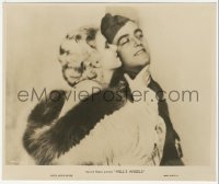 3b0929 HELL'S ANGELS 8x9.75 still 1930 sexy Jean Harlow w/ fur & kissing James Hall, Howard Hughes!