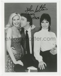 3b0949 JOHN RITTER signed 8x10 REPRO photo 1980s great portrait with his Three's Company co-stars!