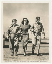 3b0956 KEEP 'EM FLYING 8x10 still 1941 Carol Bruce arm-in-arm with Bud Abbott & Lou Costello!