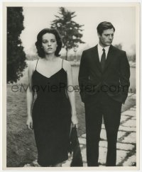 3b0963 LA NOTTE 8.25x10 still 1961 close up of sexy Jeanne Moreau & Marcello Mastroanni, Antonioni!