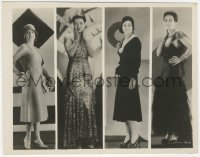 3b0969 LET'S GO NATIVE 8x10 key book still 1930 3 images of young Kay Francis in different costumes!