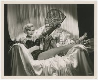 3b0970 LILI 8x10 still 1952 best portrait of sexy Zsa Zsa Gabor in fishnet stockings and lace!