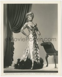 3b0986 MARLENE DIETRICH 8.25x10 still 1943 Universal portrait in metallic dress from The Spoilers!