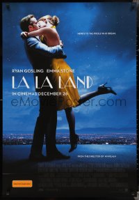 3b1355 LA LA LAND advance DS Aust 1sh 2016 Ryan Gosling, Emma Stone dancing, the fools who dream!