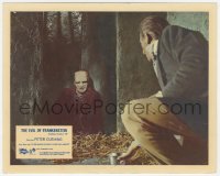 3b0820 EVIL OF FRANKENSTEIN color English FOH LC 1964 c/u of Peter Cushing w/ monster in its cell!