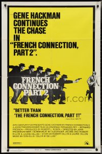 3b0294 FRENCH CONNECTION II style D 1sh 1975 John Frankenheimer, cool time lapse of Gene Hackman!