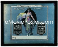 3b0787 INVISIBLE BOND glass slide 1919 Irene Castle in a rare solo appearance without Vernon!