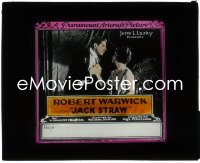 3b0791 JACK STRAW glass slide 1920 iceman Robert Warwick poses as a nobleman, W. Somerset Maugham!