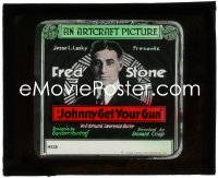 3b0795 JOHNNY GET YOUR GUN glass slide 1919 great portrait of Fred Stone, directed by Donald Crisp!