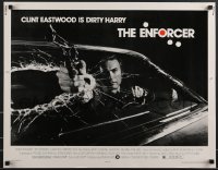 3b1191 ENFORCER 1/2sh 1976 Bill Gold image of Eastwood as Dirty Harry with gun through windshield!