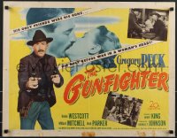 3b1192 GUNFIGHTER 1/2sh 1950 Gregory Peck's only friends were his guns, great outlaw image!