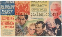 3b0695 BARBARY COAST 7x12 herald 1935 Edward G. Robinson, Miriam Hopkins & Joel McCrea, ultra rare!