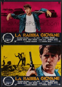 3b1214 BADLANDS set of 10 Italian 18x26 pbustas 1976 Malick's cult classic, Sheen & Spacek!