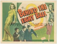 3b0392 BEHIND THE EIGHT BALL TC R1949 Al, Harry, and Jimmy Ritz bust an Axis spy ring at a theater!