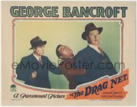 3b0477 DRAGNET LC 1928 Josef von Sternberg, Leslie Fenton watches guy grab George Bancroft, rare!