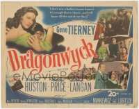 3b0400 DRAGONWYCK TC 1946 Gene Tierney, Walter Huston, Glenn Langan, Vincent Price, Ernst Lubitsch!