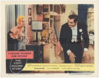 3b0479 EDDY DUCHIN STORY LC 1956 Tyrone Power in tuxedo almost sees sexy Kim Novak undressing!