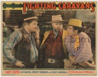 3b0481 FIGHTING CARAVANS LC 1931 young Gary Cooper with Fred Kohler & tough cowboy, ultra rare!