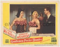 3b0489 GENTLEMEN PREFER BLONDES LC #4 1953 sexy Marilyn Monroe & Jane Russell with Tommy Noonan!