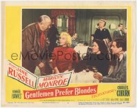 3b0487 GENTLEMEN PREFER BLONDES LC #7 1953 Charles Coburn talks to Marilyn Monroe & Jane Russell!