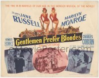 3b0405 GENTLEMEN PREFER BLONDES TC 1953 art + photos of super sexy Marilyn Monroe & Jane Russell!