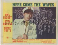 3b0507 HERE COME THE WAVES LC #3 1944 close up of Navy sailor Bing Crosby + lots of sexy showgirls!