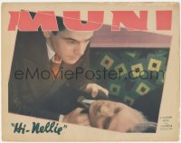 3b0508 HI NELLIE LC 1934 close up of crazed Paul Muni threatening George Meeker, ultra rare!