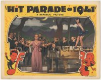 3b0512 HIT PARADE OF 1941 LC 1940 Frances Langford singing, sexy Ann Miller showing legs on piano!