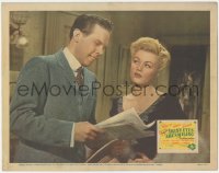 3b0517 IRISH EYES ARE SMILING LC 1944 June Haver stares at Dick Haymes w/sheet music, Damon Runyon!