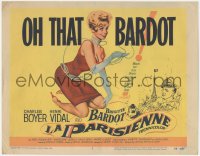 3b0412 LA PARISIENNE TC 1958 you've never seen sexy Brigitte Bardot like this, in boudoirs & biknis!