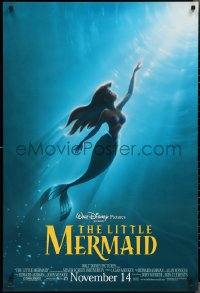 3b1708 LITTLE MERMAID advance 1sh R1997 Ariel swimming to the surface, Disney underwater cartoon!