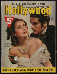 3b0218 HOLLYWOOD magazine May 1939 Merle Oberon & Laurence Olivier in Wuthering Heights on cover!