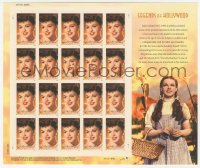 3b0751 JUDY GARLAND Legends of Hollywood stamp sheet 2006 contains 20 uncut postage stamps!