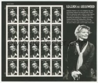 3b0752 KATHARINE HEPBURN Legends of Hollywood stamp sheet 2010 contains 20 unused postage stamps!