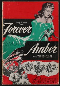 3b0088 FOREVER AMBER pressbook 1947 sexy Linda Darnell, Cornel Wilde, Otto Preminger, very rare!