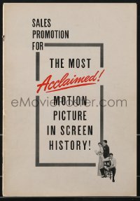 3b0091 GENTLEMAN'S AGREEMENT pressbook 1947 Elia Kazan, Gregory Peck, McGuire, Garfield, very rare!