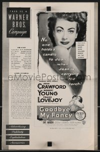 3b0175 GOODBYE MY FANCY pressbook 1951 no one holds a candle to Joan Crawford & Robert Young!