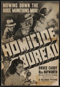 3b0096 HOMICIDE BUREAU pressbook 1938 Rita Hayworth, Bruce Cabot, Marc Lawrence, ultra rare!