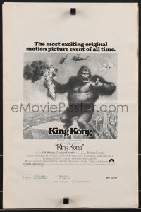 3b0180 KING KONG pressbook supplement 1976 Bridges, sexy Jessica Lange & BIG Ape, John Berkey art!