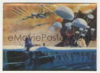 3b0756 ICE STATION ZEBRA lenticular Cinerama Japanese postcard 1969 Bob McCall art, ultra rare!