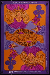 3b1270 DONOVAN/H.P. LOVECRAFT/MOTHER EARTH 14x21 music poster 1967 cool Kouninos art!